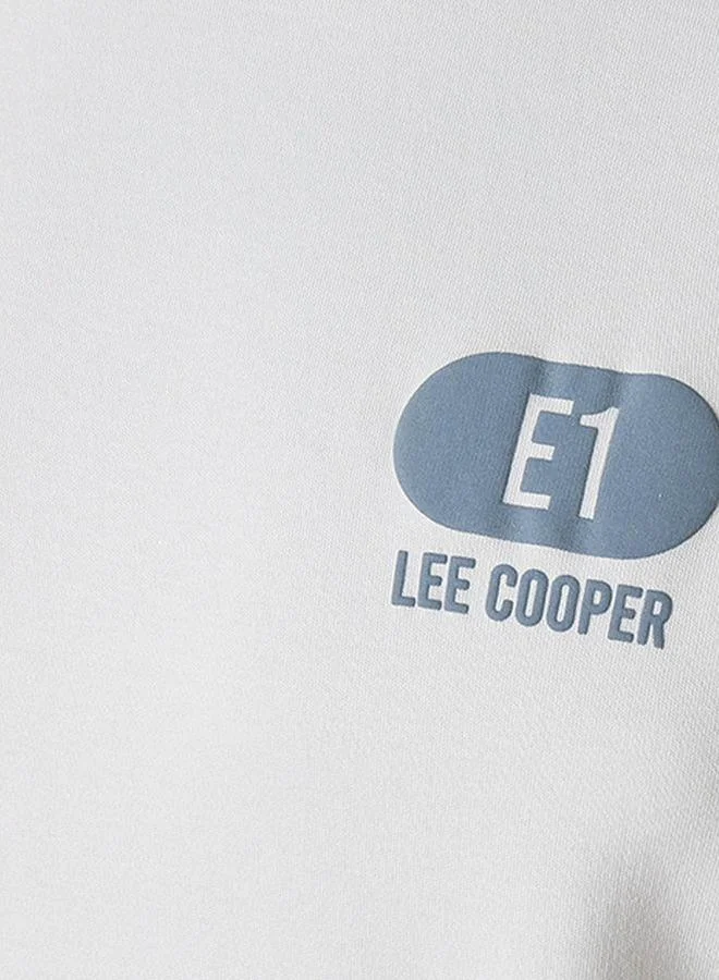 Lee Cooper GREY Lee Cooper Regular Fit Crew Neck Short Sleeves Logo Print T-shirt for Men | Best Price UAE