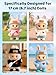 VVQUI 4 Pack Clothes for LABUBU 17cm Doll NO Dolls Exquisite Luxury Designer Outfits for LABUBU Includes Hat Dress Backpack Shoes Cute and Stylish Accessories for LABUBU - Image 4