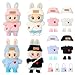 VVQUI 4 Pack Clothes for LABUBU 17cm Doll NO Dolls Exquisite Luxury Designer Outfits for LABUBU Includes Hat Dress Backpack Shoes Cute and Stylish Accessories for LABUBU - Image 2