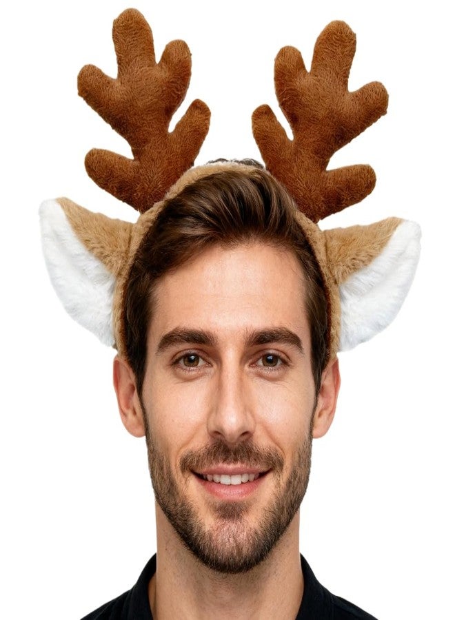 LKQBBSZ طوق رأس على شكل قرون غزال من LKQBBSZ لسانتا كلوز، طوق رأس لطيف على شكل آذان غزال لعيد الميلاد والهالوين وأزياء تنكرية - Image 5
