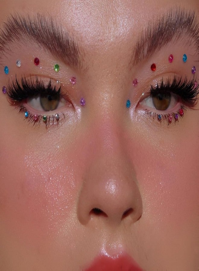 فاما ملصقات بيندي صغيرة متعددة الألوان من فاما فاشنز، مصنوعة من أحجار الكومكوم الماسية، بألوان مختلفة، مجموعة بيندي متعددة للبنات (عبوة من 3 أوراق، حجم صغير 2.5 مم) - Image 3