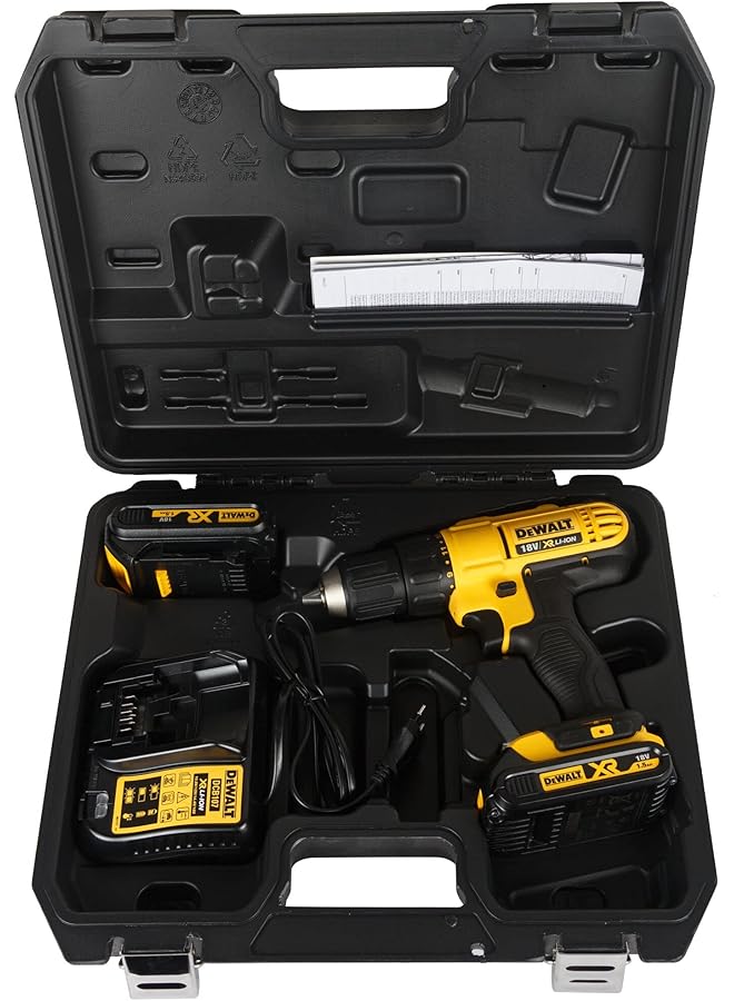 ديوالت مثقاب صغير الحجم مع بطارية 1.5 أمبير - أصفر وأسود - Dcd771S2 - Image 3