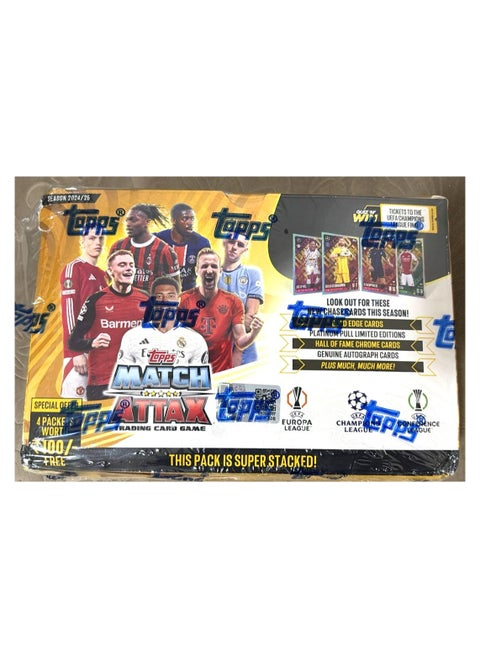 Topps UEFA Champions League Match Attax 24/25 Trading and Collectible Card Game super stacked (Flow Pack of 40)