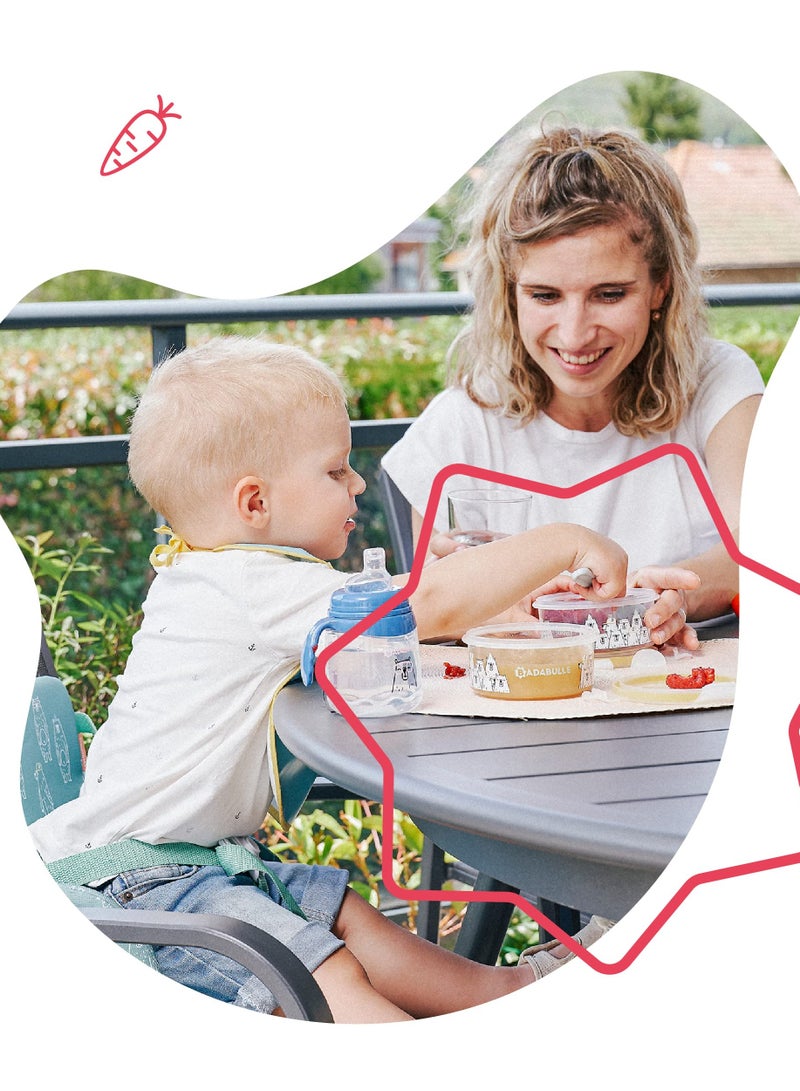 Badabulle MaxiBox 3 x 300ml Airtight Clothing Storage Container for Baby Porridge - Image 4