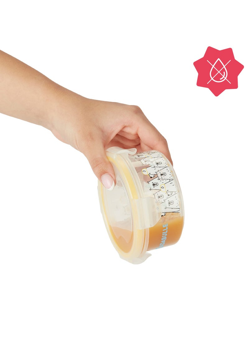 Badabulle MaxiBox 3 x 300ml Airtight Clothing Storage Container for Baby Porridge - Image 3