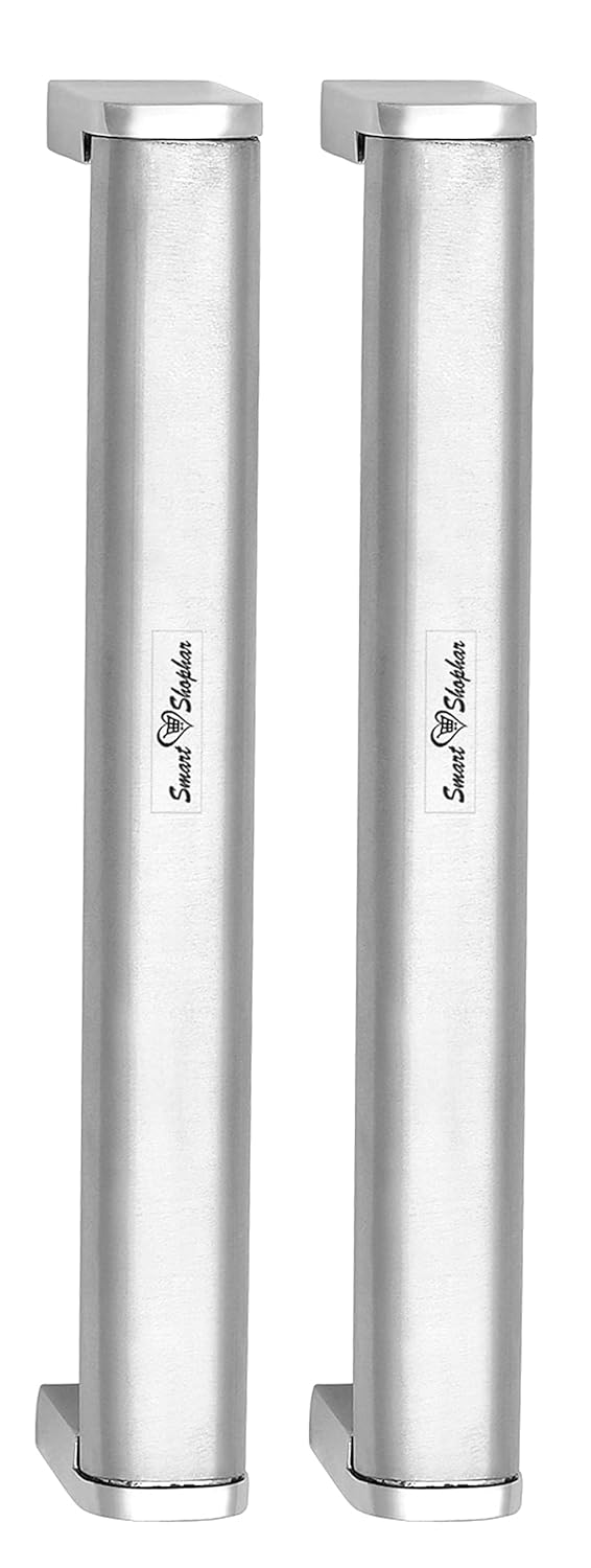 SMART SHOPHAR SMART SHOPHAR Stainless Steel Galaxy Cabinet Handle 4 Inches Silver Pack of 2 Light and Strong Furniture Pulls for All Types Wooden Furniture Doors Cabinets Cupboards Drawers 1 Year Warranty  - Image 1