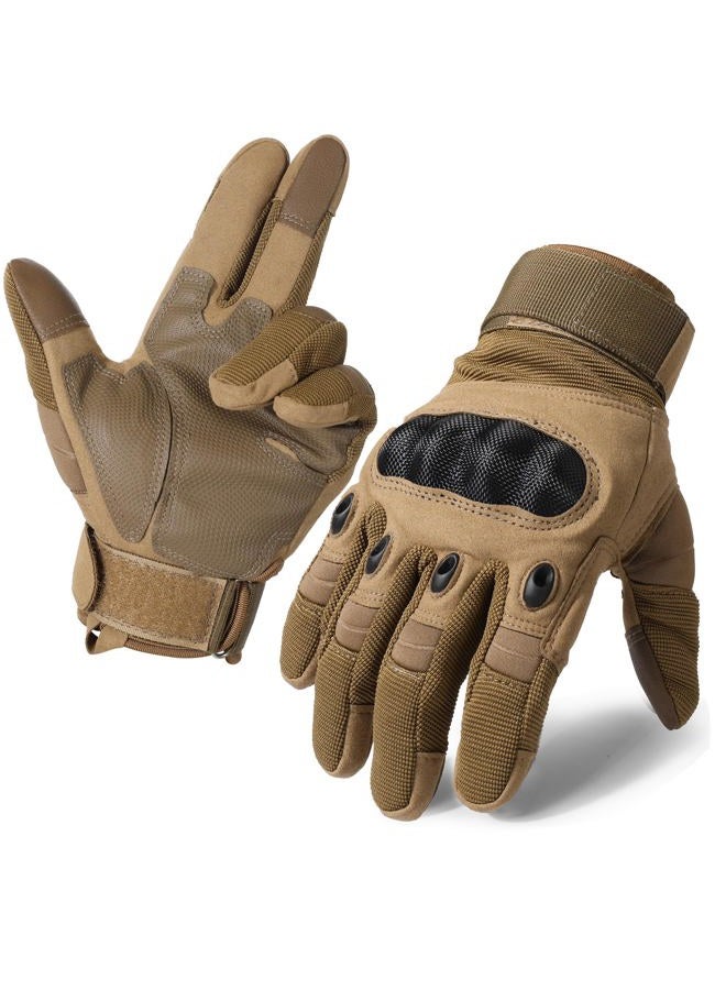 MVPTOO Tactical Gloves for Men Brown S - Image 1