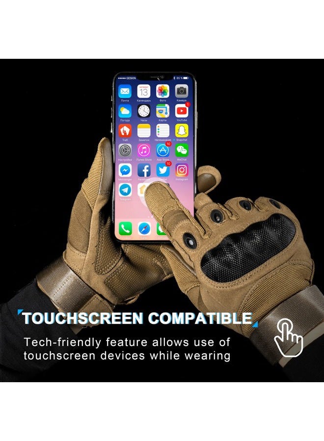 MVPTOO Tactical Gloves for Men Brown S - Image 2