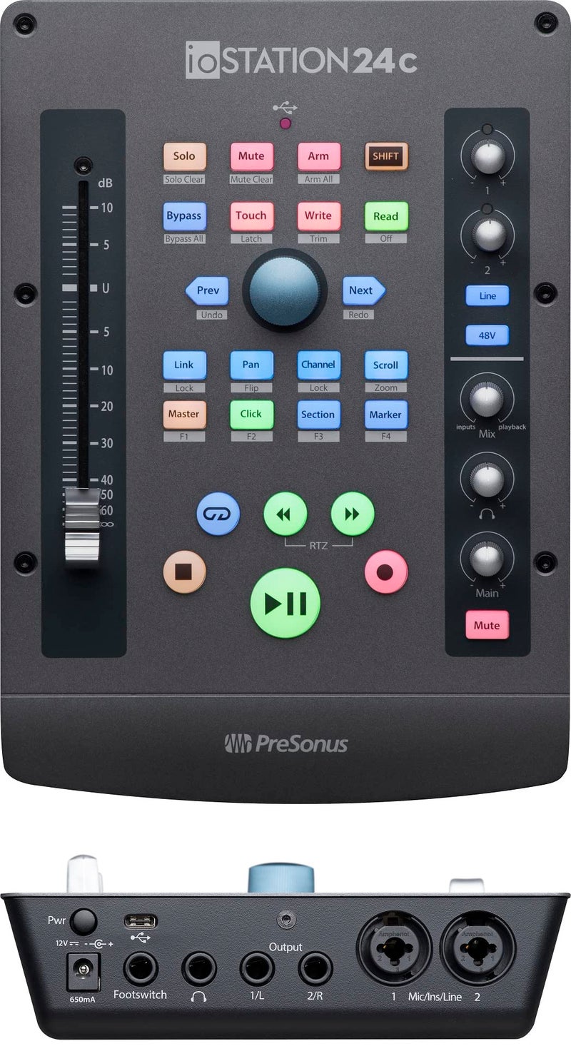 PreSonus ioStation 24c 2x2, 192 kHz, USB Audio Interface and Production Controller with Studio One Artist and Ableton Live Lite DAW Recording Software - Image 5