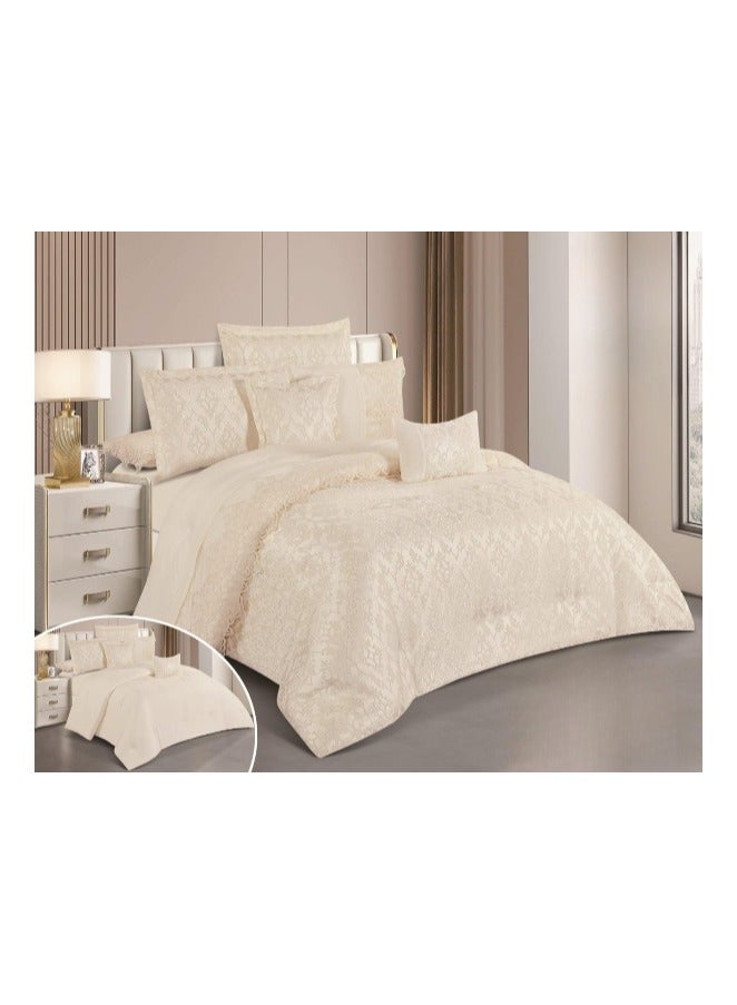 Royal Wedding Set (Occasions) 8 Pieces, Luxurious Filling, Chenille Material, with Lace Panel - Image 1
