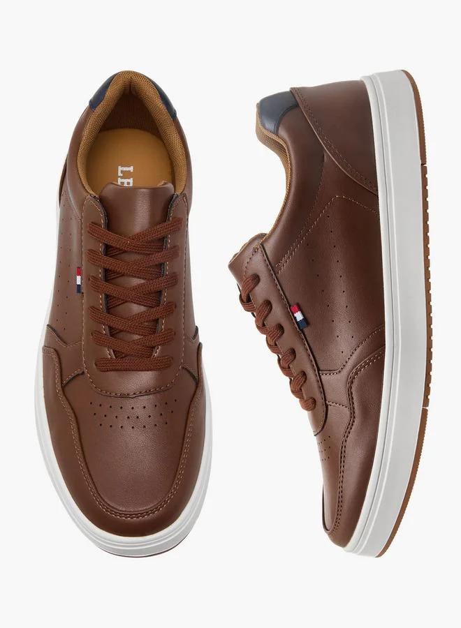 LBL by Shoexpress Men Panelled Lace-Up Sneakers