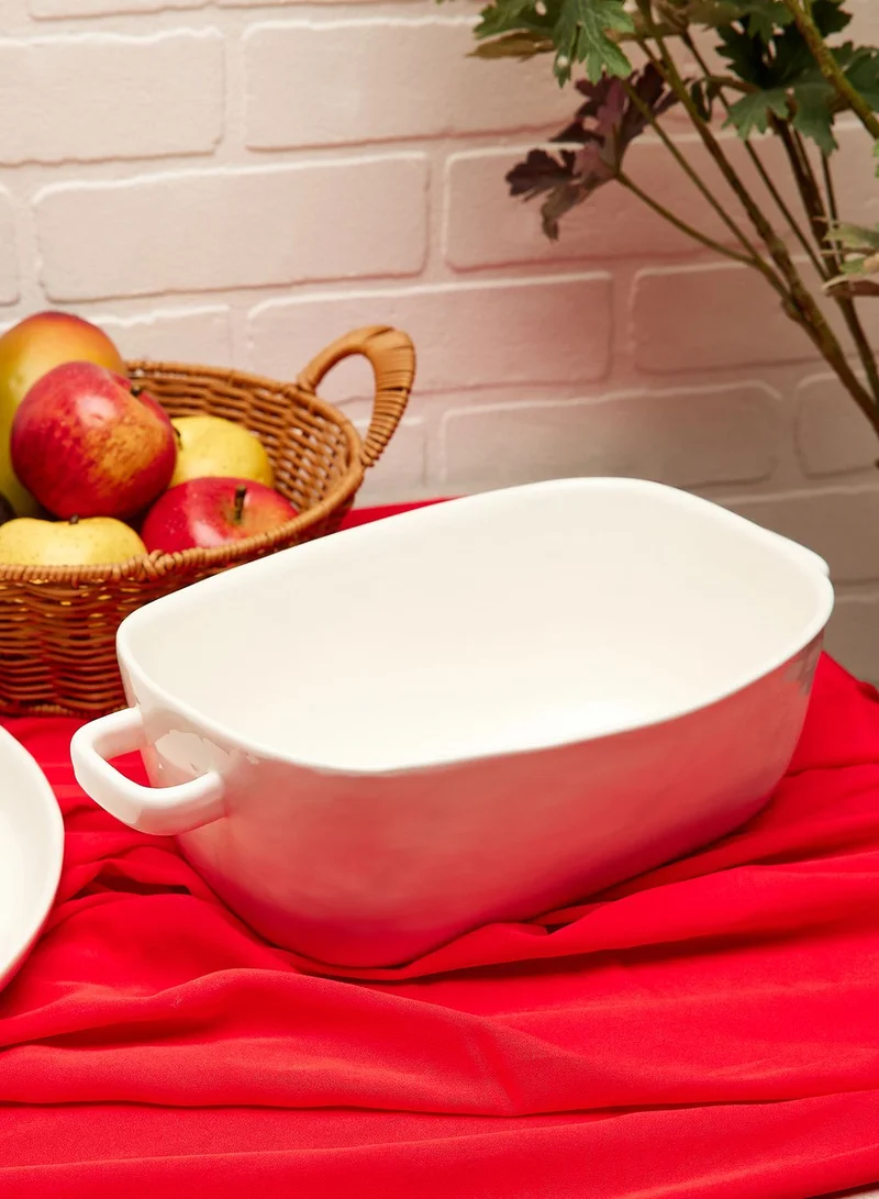 Zarina Bowl Rect W Hdls Dp 26X20 H10