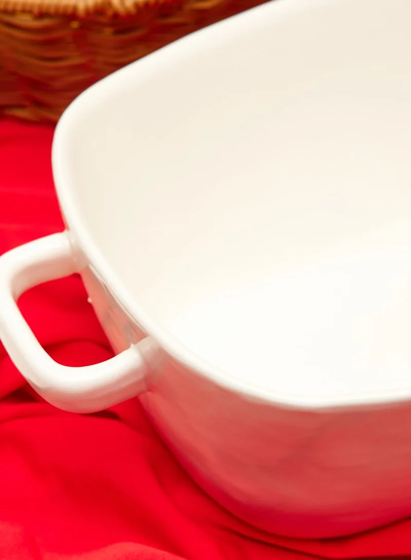 Zarina Bowl Rect W Hdls Dp 26X20 H10