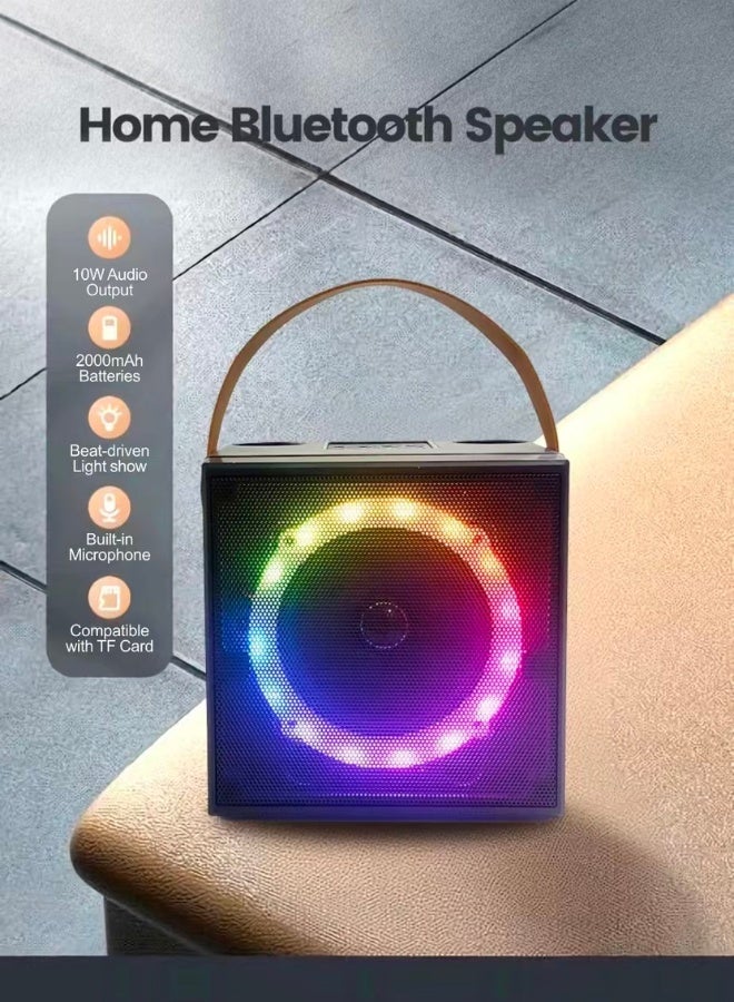 Mini Karaoke Machine Set, Bluetooth speaker with mic,  2 Wireless Microphones, Singing Machine Karaoke System for Kids Adult - Image 5