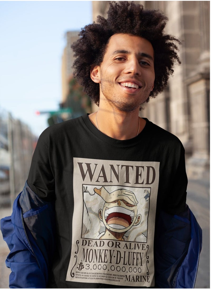 MERCH - تي شيرتات برسومات ملصقة لشخصية لوفي من سلسلة ون بيس Wanted Gear 5 - Image 1