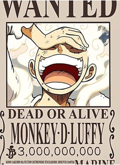 MERCH One Piece Luffy Wanted Gear 5 Poster Graphic T-shirts  - Image 4