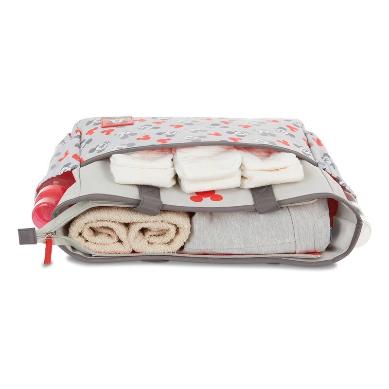 Disney Cudlie Diaper Tote Bag for Moms | Large Spacious Travel Diaper Tote for Baby Boy and Girl | 17-Inches Wide Multi-Functional Baby Bag with Cute Patterns - Image 2