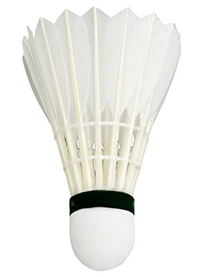 plutofit Badminton Shuttlecocks, White Feather, Pack of 10 - Image 2