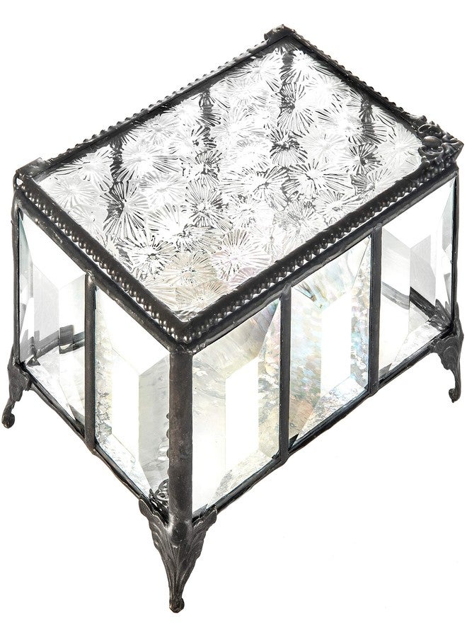 J Devlin Glass Art Decorative Glass Keepsake Box for Jewelry Trinkets and Special Gifts J Devlin Box 762 - Image 2