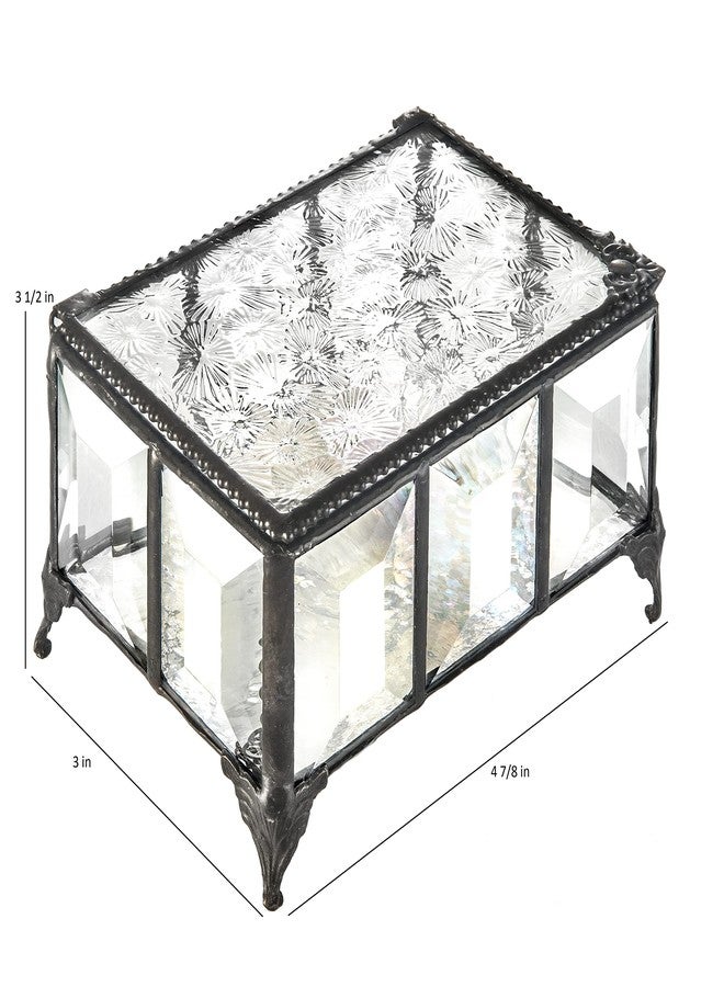 J Devlin Glass Art Decorative Glass Keepsake Box for Jewelry Trinkets and Special Gifts J Devlin Box 762 - Image 4
