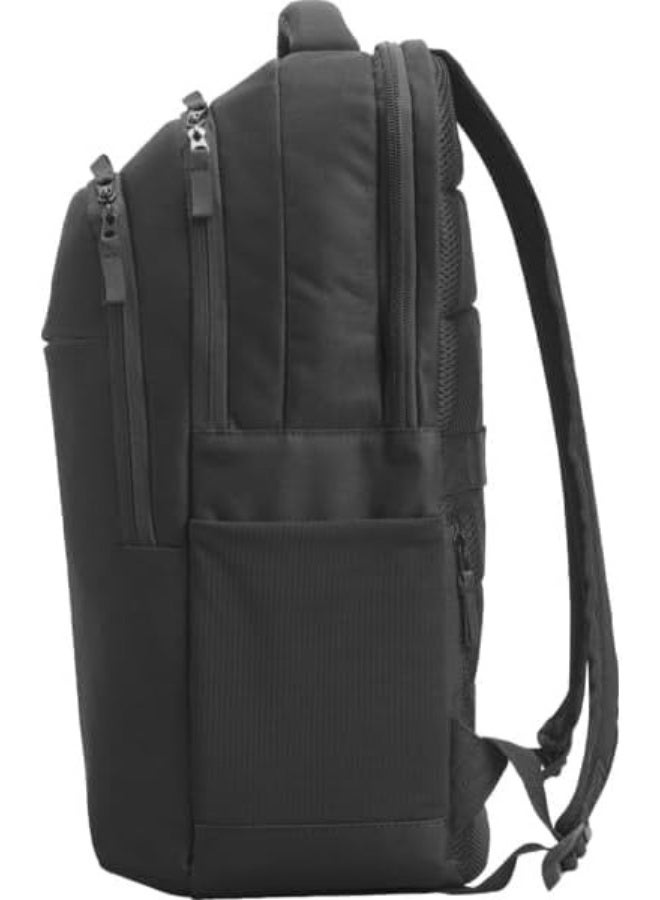 HP Renew Business 17.3-Inch Laptop Backpack 3E2U5UT – Water-Resistant Travel Backpack with Multi-Compartment Storage, Anti-Theft Design, Padded Shoulder Straps, Business & Office Backpack for Laptop, Notebook & Accessories, Black - Image 3