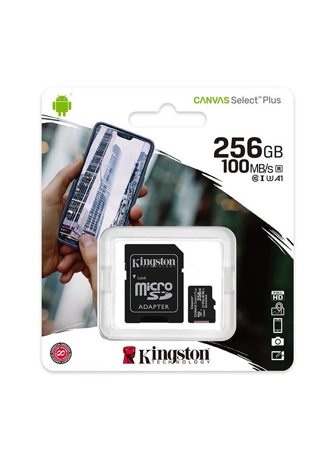 Kingston 256GB micSDXC Canvas Select Plus 100R A1 C10 Card + ADP - Image 3