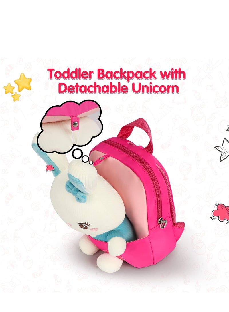 Excefore Lovely Toddler Backpack, Animal Stuffed Bunny Toy Kids Backpack, Suitable for Girls Preschool Shoulder Bag Gift - Image 4