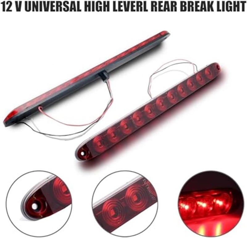 Wivplex 12V Universal Red LED High Mount Third Brake Light - Image 3