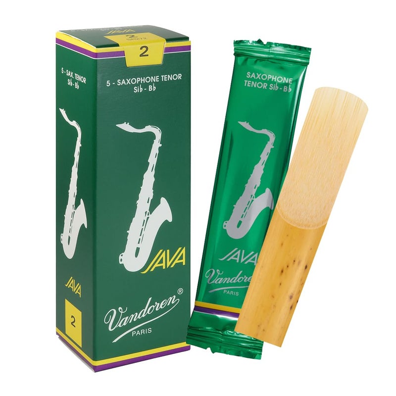 Vandoren SR272 Tenor Sax JAVA Reeds Strength 2; Box of 5,black - Image 1