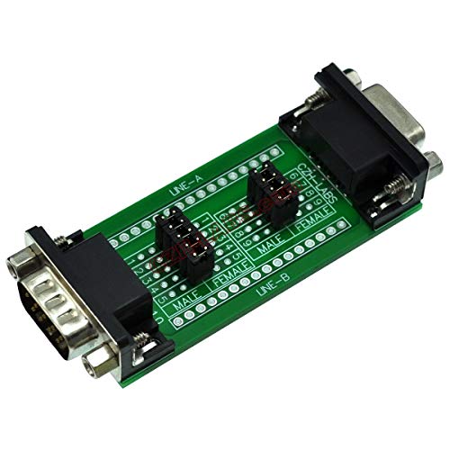 Electronics-Salon CZH-Labs D'sub DB9 Diagnostic Test Breakout Board, DSUB DB9 Connector Male to Female. - Image 3