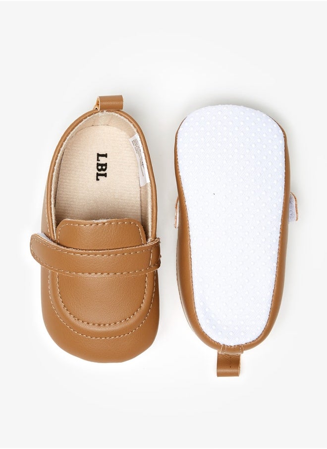 LBL - Boys'S Solid Loafer Booties With Hook And Loop Closure - Image 1