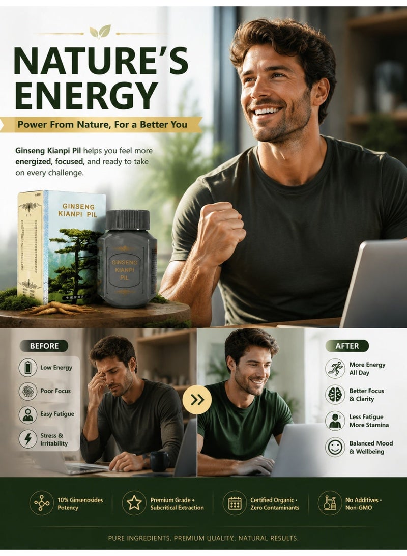 Ginseng Kianpi pill Original Ginseng Pills to Gain Weight, Muscle and Strength - Image 2