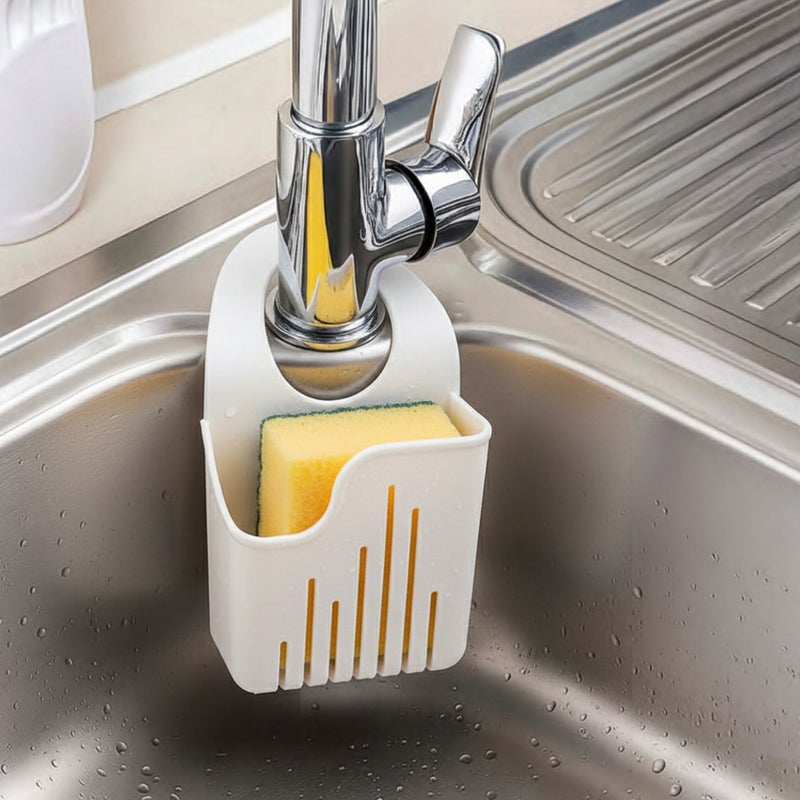 Herevin Polypropylene Sponge Holder  Black/White (Assorted) | Kitchen Sink Sponge Organizer | Drainage Holder for Dishwashing & Cleaning Accessories - Image 3