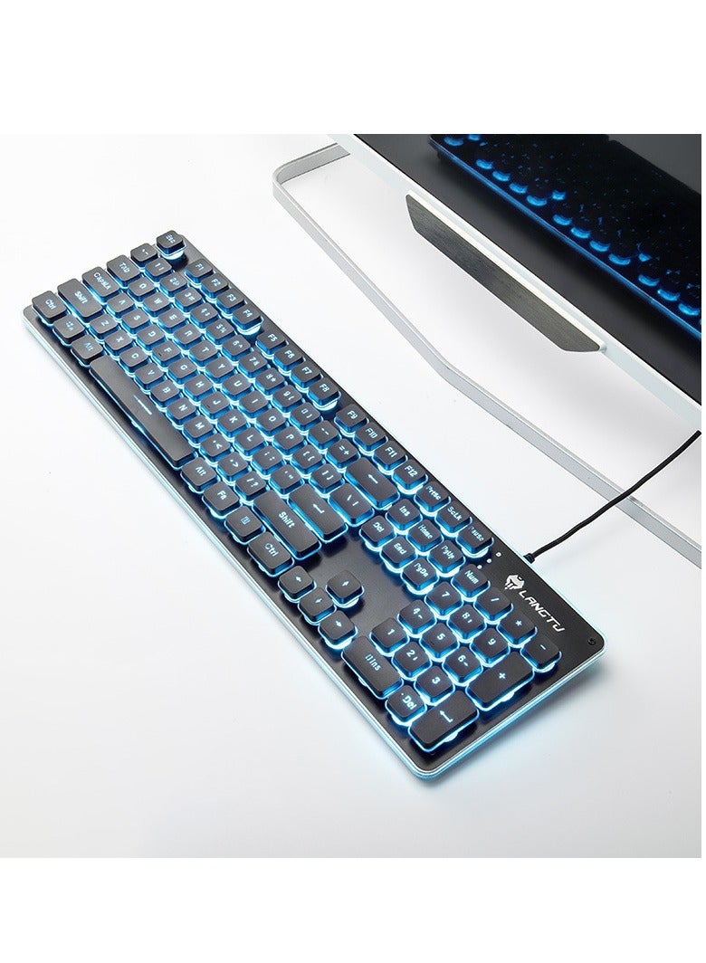 لانغتو LANGTU LT600 الميكانيكية الشعور الصامت اللاسلكي لوحة المفاتيح الكمبيوتر المحمول مكتب مقاوم للماء هدية لوحة المفاتيح الماوس مجموعة - Image 1