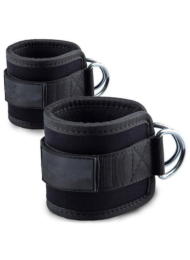 Generic Fitness Ankle Straps For Cable Machines Padded Gym Cuffs for Kickbacks Glute Workouts Leg Extensions Hip Abductors For Men Women  - Image 3