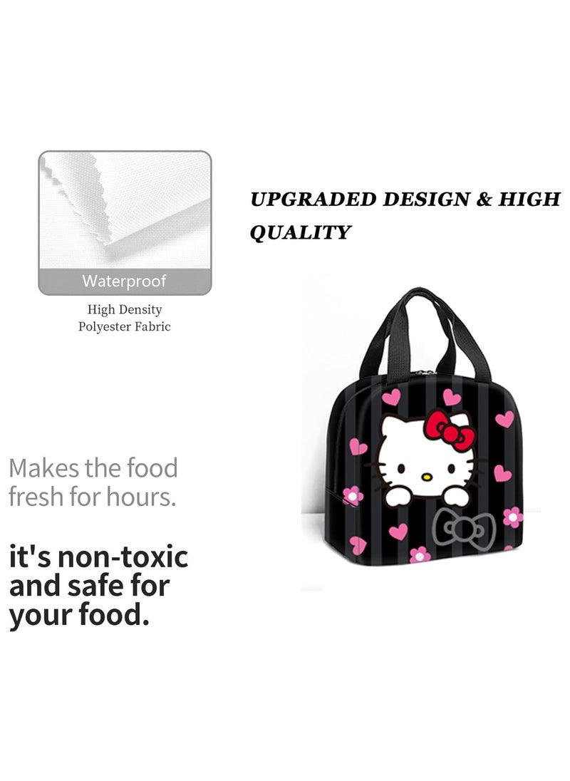 General - Kawaii Backpack Set Pink Girls Rucksack School Bag Cute Fashion Backpack with Insulated Lunch Bag Tote and Pencil Case - Image 1