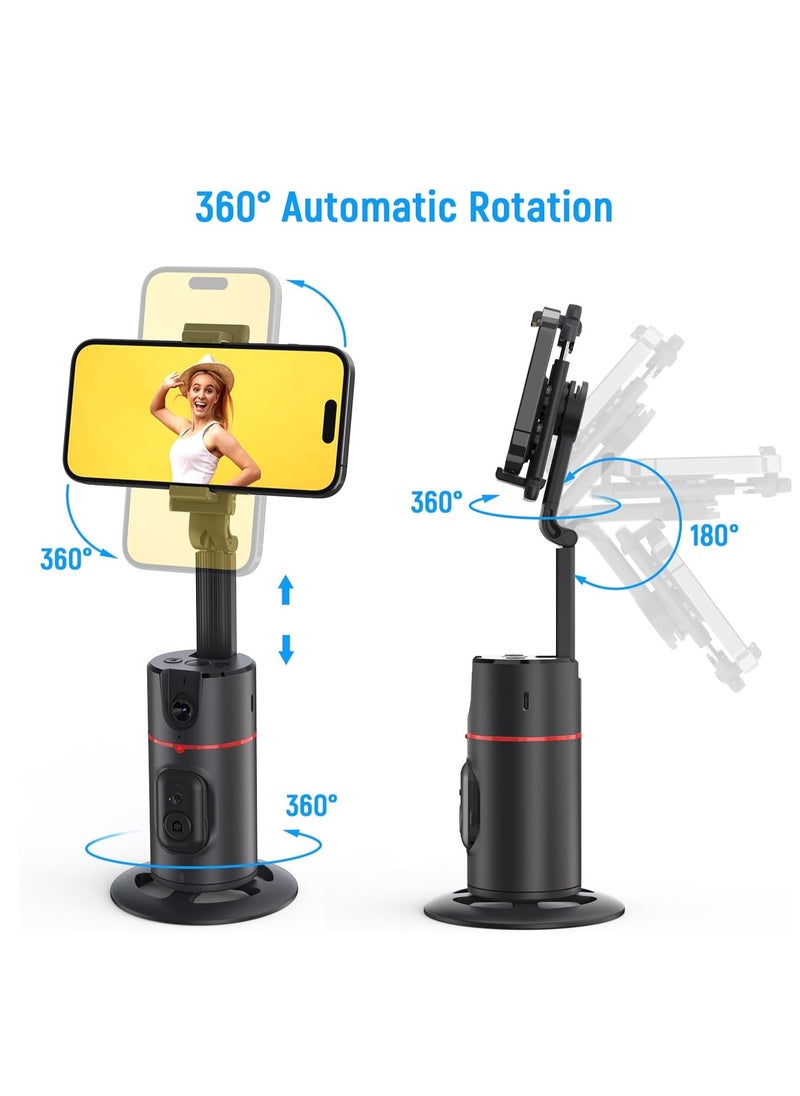 RATSAW - Auto Face Tracking Tripod with Fill Lights No App Required 360° Rotation Body Phone Camera Mount with Detachable Remote Smart Shooting Holder Gesture Control for Live Vlog Streaming Video - Image 1
