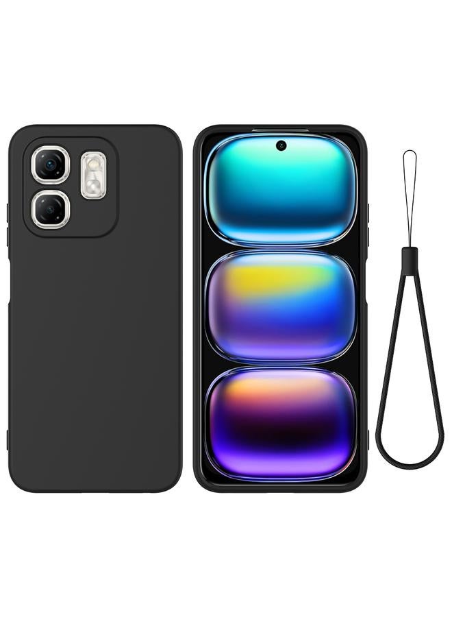 اس-توب جراب لهاتف Infinix Hot 50i بلون سادة من السيليكون السائل المقاوم للسقوط بتغطية كاملة - Image 1