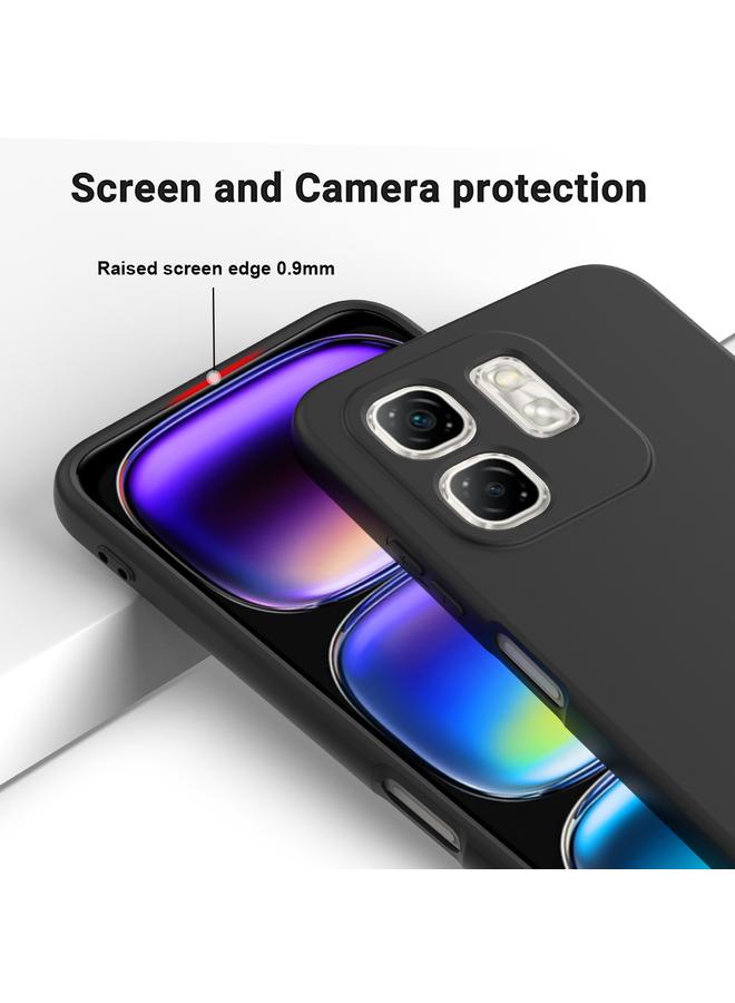 اس-توب جراب لهاتف Infinix Hot 50i بلون سادة من السيليكون السائل المقاوم للسقوط بتغطية كاملة - Image 4