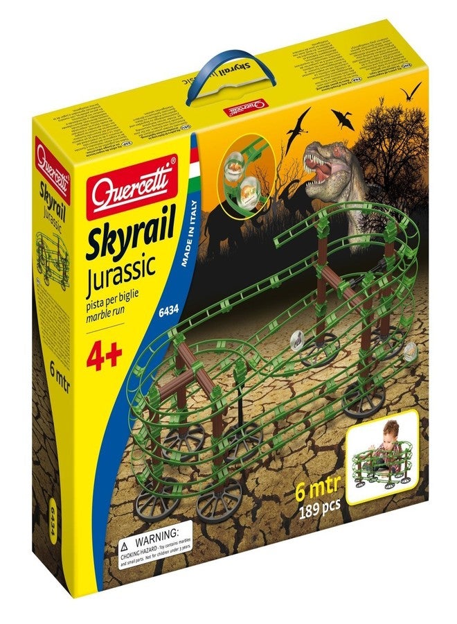Quercetti Skyrail Jurassic Marble Run, Toy for Kids 4 to 6 Year Olds, Marble Run Toys for Kids - Image 4