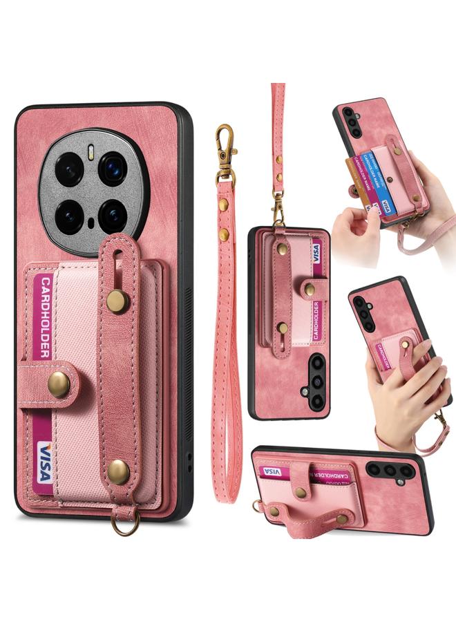 Zaboon Case For Honor Magic7 Pro Retro Cross Wristband Wallet Leather Back Phone Case - Image 1