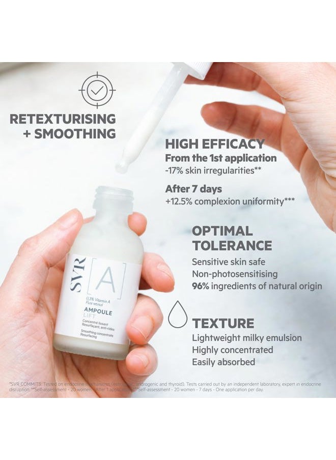 SVR - Pure Retinol Face Serum. Improves Firmness Of Skin And Evens Skin Tone. Facial Serum That Helps To Visibly Reduce The Appearance Of Fine Lines & Dark Spots, 1 Fl.oz. - Image 1