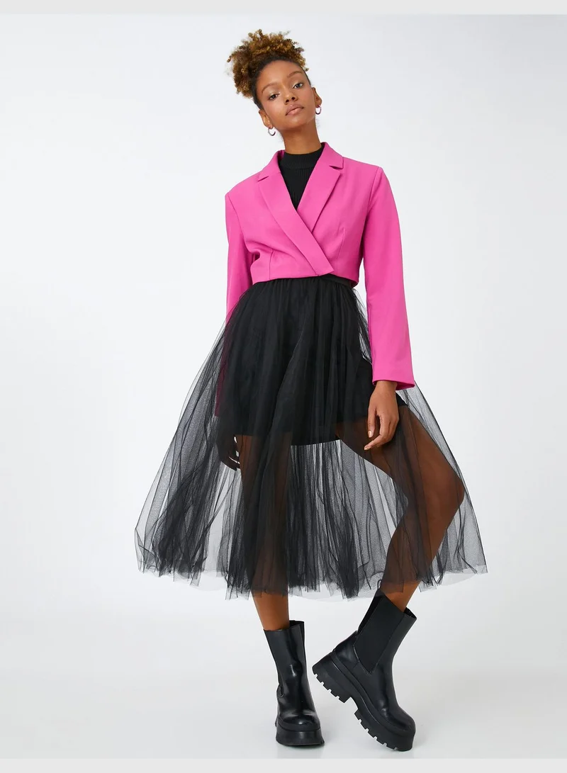 KOTON Midi Tulle Skirt