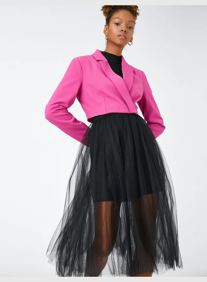 KOTON Midi Tulle Skirt