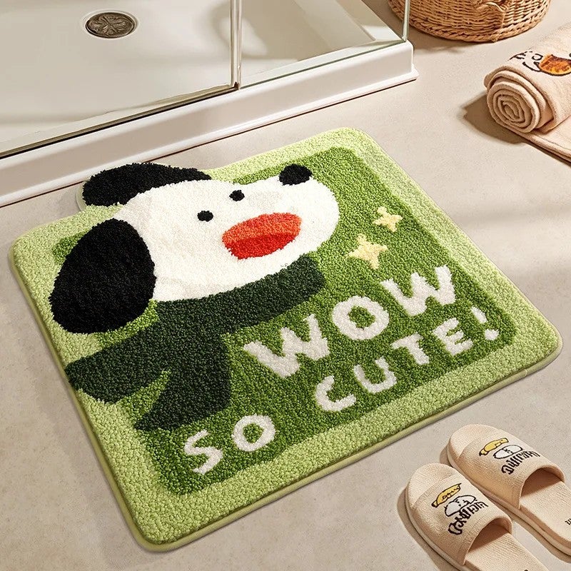 Y&D Cartoon Kids Bath Mat - Super Absorbent & Non-Slip Bathroom Rug for Shower Room - Machine Washable Floor Doormat - Image 4