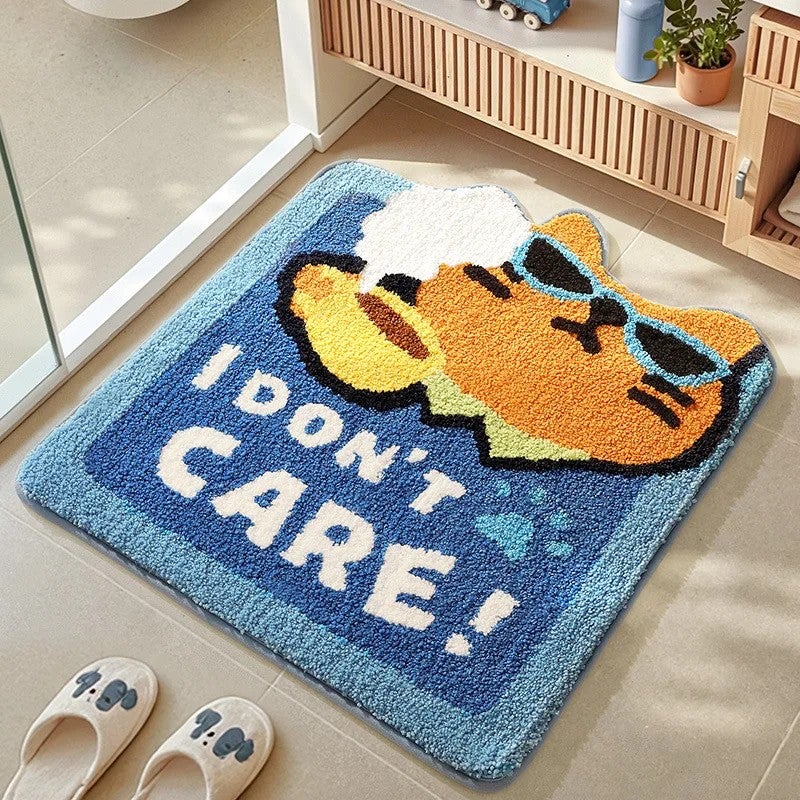 Y&D Cartoon Kids Bath Mat - Super Absorbent & Non-Slip Bathroom Rug for Shower Room - Machine Washable Floor Doormat - Image 1