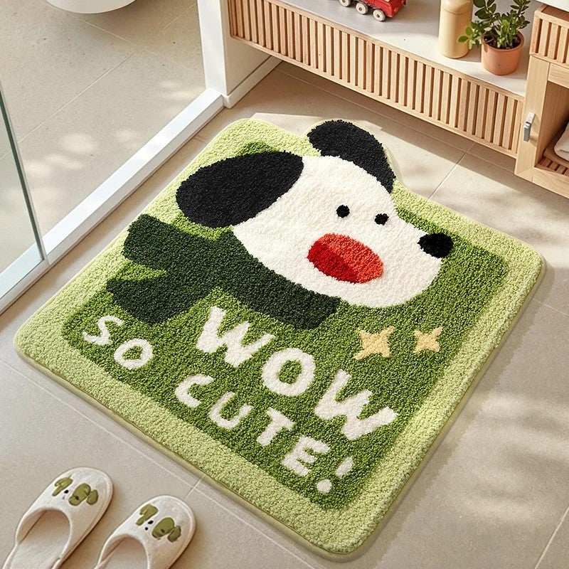 Y&D Cartoon Kids Bath Mat - Super Absorbent & Non-Slip Bathroom Rug for Shower Room - Machine Washable Floor Doormat - Image 2