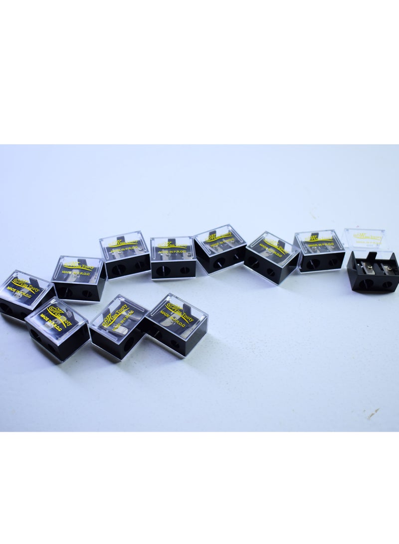 MISS TOOTY 11 Pieces Double Sharpener Black - Image 1