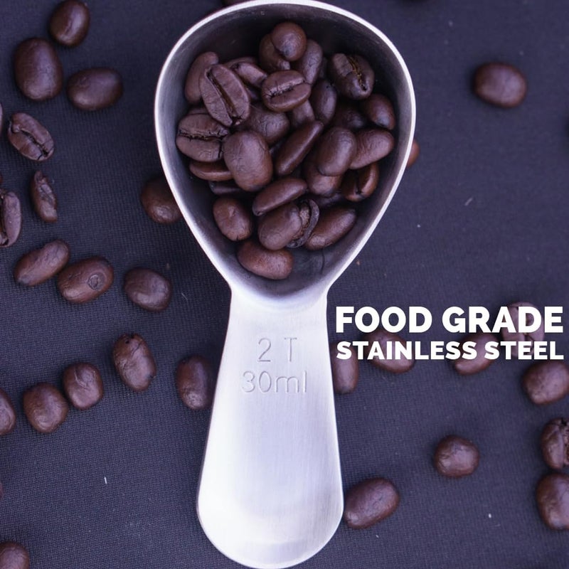 Planetary Design Coffee Scoop - Brushed Stainless Steel - 2 Tablespoon Capacity - Fits inside Airscape Canisters (Brushed Steel) - Image 5