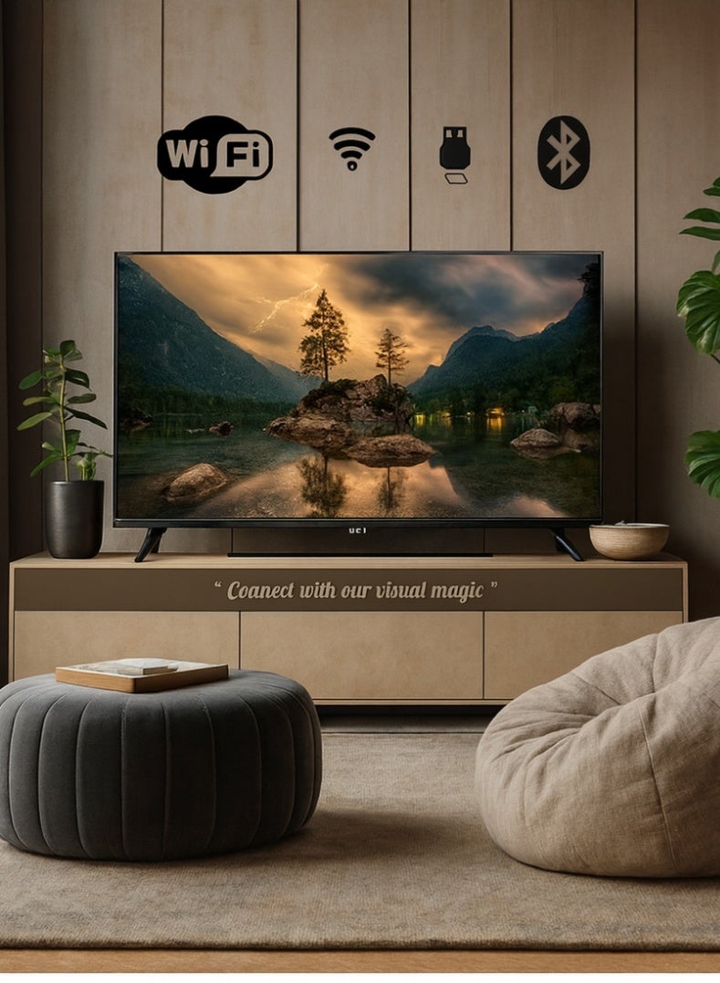 SPJ 40 Inches Full HD Smart LED TV – Black | Model FHDS40BL2200V | Built-in Apps (YouTube, Netflix, Prime Video, Google Play) | HDMI & USB Connectivity | Dolby Audio | 1 Year Warranty - Image 2